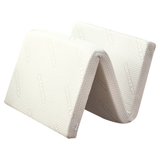 石墨烯天絲完美釋壓厚磅三折床墊, 單人180 x 90cm, 8cm, 白色