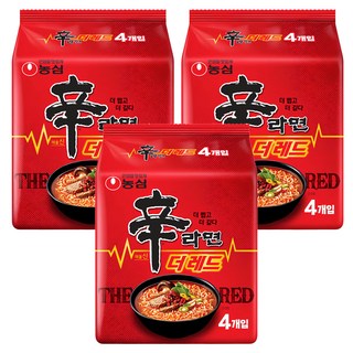 NONGSHIM 農心 The Red兩倍特辣辛拉麵 125g, 12包