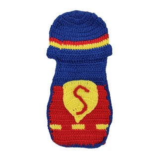 寶寶造型攝影服飾 棉毛線編織, F均碼, 小超人