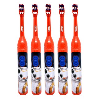 Oral-B 歐樂B 幼兒星際大戰電動牙刷 DB3010, 5支, 1支, 紅色