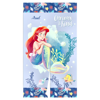 Disney 迪士尼 對開長門簾 DS-7302ARB, 小美人魚氣泡 藍色