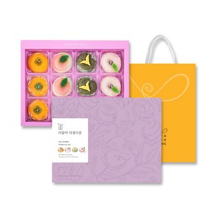 화과방 더담아 다정다감 찹쌀떡 선물세트 + 쇼핑백, 660g, 1세트