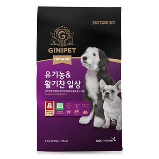 정관장지니펫 강아지 유기농 기능성 사료, 활력, 6kg, 1개