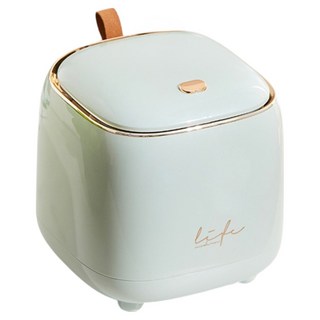 橡合杉 按壓式桌上型迷你垃圾桶, 1層, 淺綠色