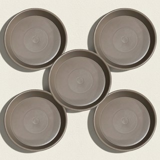 앙플랜트 동그라미 화분받침, 모카, 5개