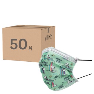 KOgi 宏瑋 史努比成人口罩 HW002210 17.5 x 9.5cm, 衝浪, 10入, 5盒