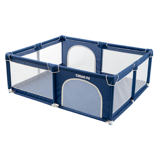巧福 兒童遊戲圍欄 CF-1518 150x180x66cm 藍色 安全遊戲空間, 1組