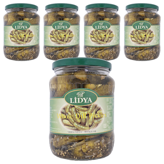 LIDYA 莉迪亞 蒔蘿醋漬酸瓜, 670公克, 360公克固形量, 土耳其原產, 720ml, 5罐