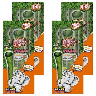 京奇貿易 mam moth MM象泰式烤海苔捲 香烤魷魚, 15g, 4盒