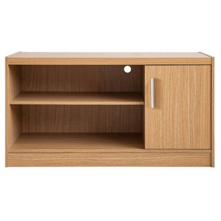 TZUMii 職人加厚單門二格電視櫃 ST-480TV-NA, 原木色, 1個