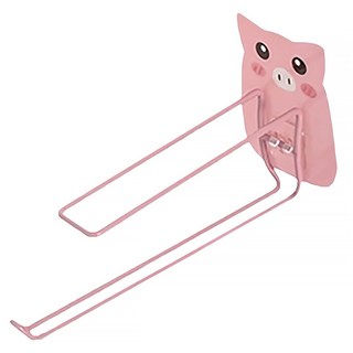 不鏽鋼衣架收納架 可愛造型 無痕黏貼 穩固不脫落, 顏色隨機, 1個