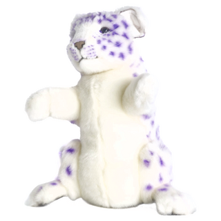 HANSA TOY 雪豹手偶 絨毛填充玩具, 1個, 1個, 33cm, 紫紋
