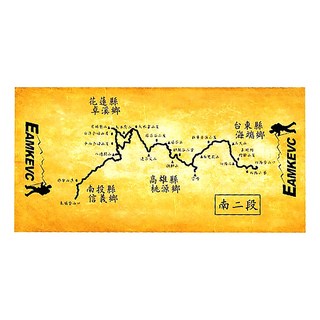 EAMKEVC 伊凱文 中央山脈大縱走系列 吸濕排汗快乾登山頭巾 無縫線, 南二段 黃色
