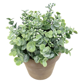 都市庭園 人造粉彩尤加利葉裝飾品, 1個, 綠色