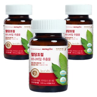 뉴트라라이프 혈당조절 바나바잎 추출물, 60정, 3개