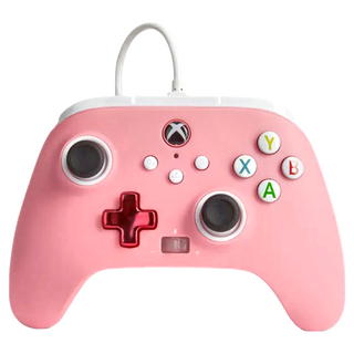PowerA XBOX 官方授權 增強款有線遊戲手把, 粉紅色, Xbox Series X|S 專用, 151881502, 1個