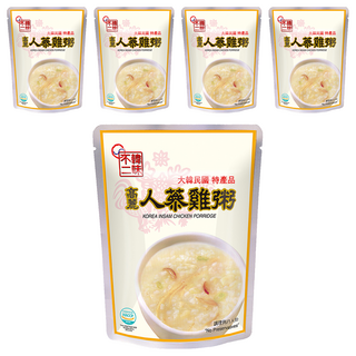 韓味不二 高麗人蔘雞粥 280g 隔水加熱即食 韓國宮廷養身美食, 5包