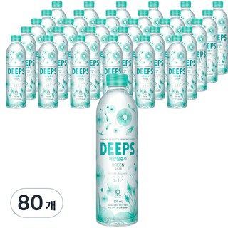 딥스 해양심층수 그린, 500ml, 80개