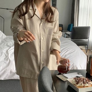 Kojitori 女性甜美長袖睡衣套裝