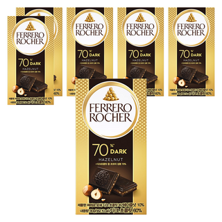 FERRERO ROCHER 金莎 金莎榛果碎黑巧克力片, 90g, 6盒