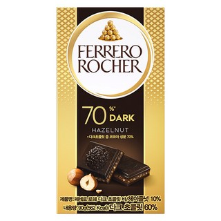 페레로로쉐 페레로 로쉐 다크 초콜릿 바, 90g, 1개