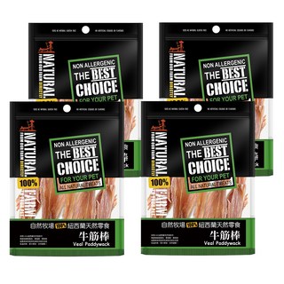 NATURAL FARM 自然牧場 紐西蘭天然零食 牛筋棒, 50g, 4包