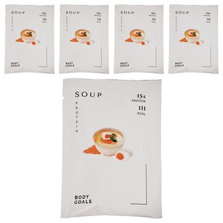 BODY GOALS 鹹蛋湯，高纖營養湯，15g蛋白質，BCAA膳食纖維, 29g, 5包