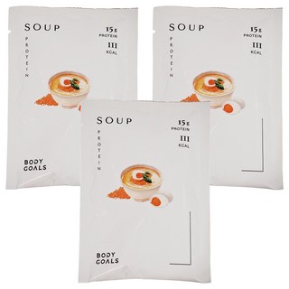 BODY GOALS 鹹蛋湯，高纖營養湯，15g蛋白質，BCAA膳食纖維, 29g, 3包