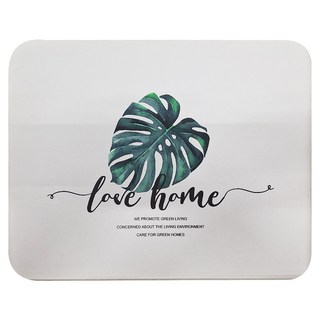 Caldo卡朵生活 珪藻土地墊, 自然風龜背竹, 1個