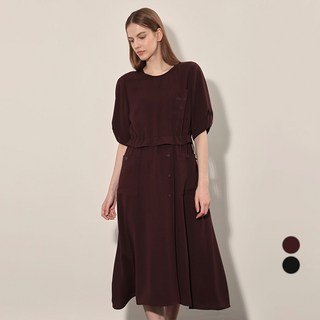 Olivia Lauren 女用針織繫帶洋裝 VVCOA4F7261, 酒紅色