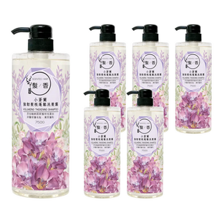 SOAPBERRY 古寶無患子 髮香 強韌髮根蓬鬆洗髮露 小蒼蘭, 750g, 6瓶