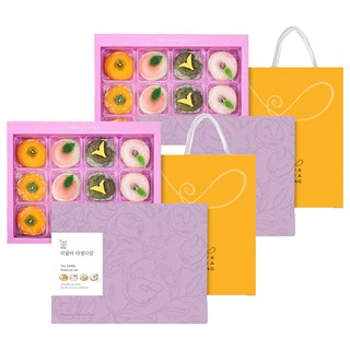 HWAKWABANG 韓國傳統糯米糕點禮盒+提袋, 660g, 2套