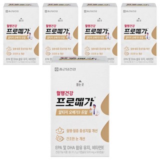 Chong Kun Dang 鍾根堂 rTG Omega-3雙效魚油軟膠囊, 60顆, 5盒