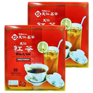 天仁茗茶 Ten Ren's Tea 紅茶 3.52oz (100g) 無釘超防潮包裝, 2g, 50包, 2盒