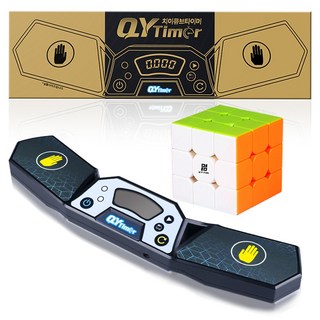 치이큐브 코리아 스피드큐브타이머 + 3 x 3 밈큐브 스티커리스 세트, 1세트, 단품