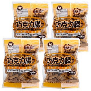 冠昇食品 巧克力棒, 優質巧克力原味，旅途、課後休閒、夜間讀書的好點心, 50g, 4包