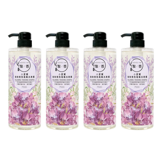 SOAPBERRY 古寶無患子 髮香 強韌髮根蓬鬆洗髮露 小蒼蘭, 750g, 4瓶