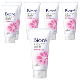 Biore 蜜妮 台灣公司貨 柔珠深層洗面乳, 100g, 6件