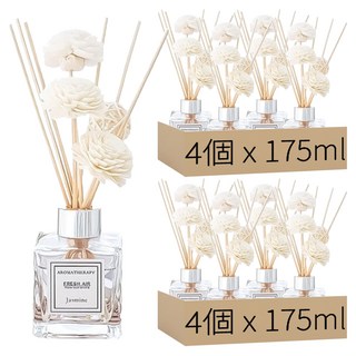 香詩萱 室內擴香瓶 Set 4 小容量 175g, 小蒼蘭, 8個, 175ml