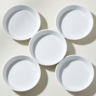 앙플랜트 동그라미 화분받침, 화이트, 5개