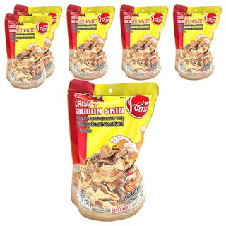 O-Yua 酸辣風味 香脆鮭魚皮 高鈣, 20g, 6包