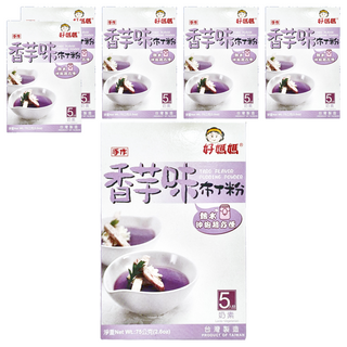 FAIRSEN 惠昇食品 好媽媽 香芋布丁粉, 沸水沖泡超方便, 口感Q彈, 奶素可食, 75g, 6盒