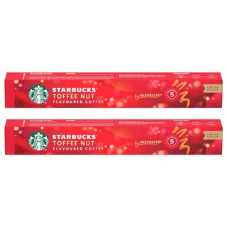 STARBUCKS 星巴克 Nespresso咖啡機適用 太妃核果風味咖啡膠囊, 5.1g, 2個, 10入
