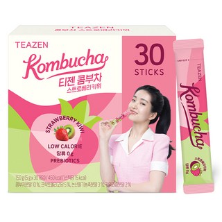 TEAZEN 茶禪 康普茶 草莓&奇異果口味, 1盒, 5g, 30條