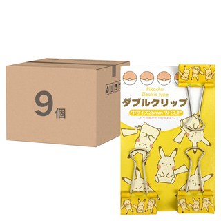 Pokemon 燕尾夾, 2.5 x 4.6 x 1.3cm, 3個, 3組
