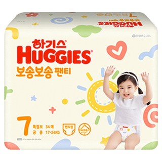 HUGGIES 好奇 柔舒褲型尿布 17~24kg, XXXL, 68片