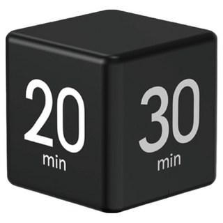 小麥購物 翻轉計時器 Y798 73g, 經典黑, 1個