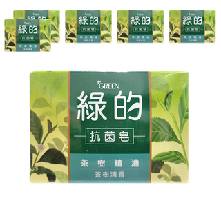 GREEN 綠的 抗菌皂 茶樹精油 清新淨味, 100g, 6個