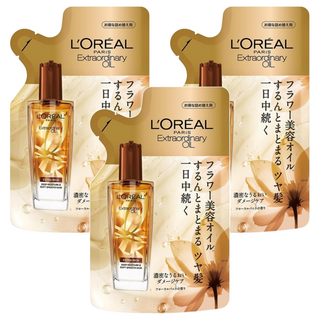 L'OREAL PARiS 巴黎萊雅 金緻護髮精油補充包 棕色, 90ml, 3包