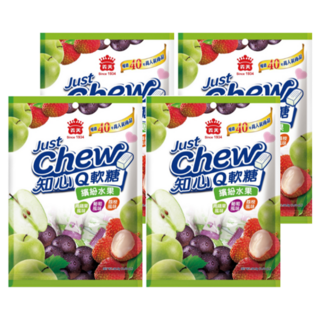 義美 知心Q軟糖 繽紛水果, 94.5g, 4袋